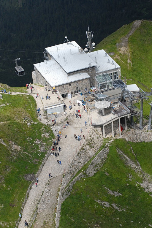 Giewont i Kasprowy Wierch z lotu ptaka