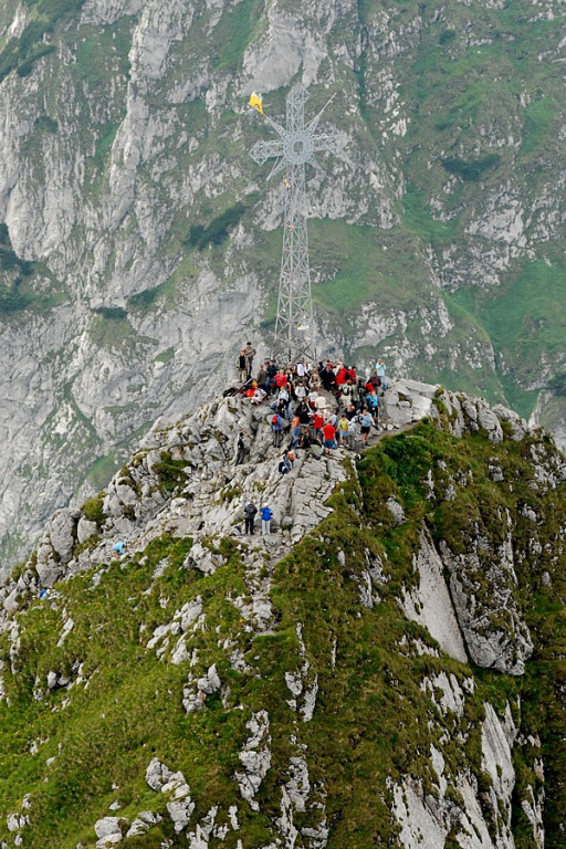 Giewont i Kasprowy Wierch z lotu ptaka