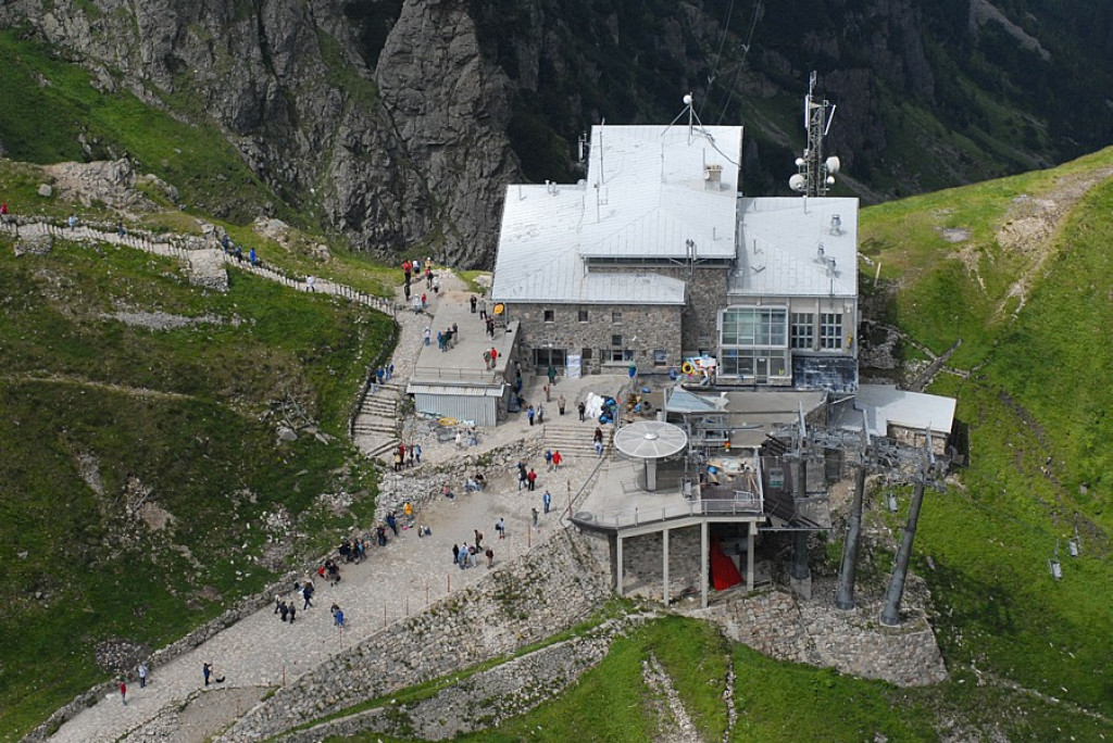 Giewont i Kasprowy Wierch z lotu ptaka