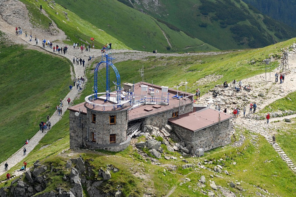 Giewont i Kasprowy Wierch z lotu ptaka