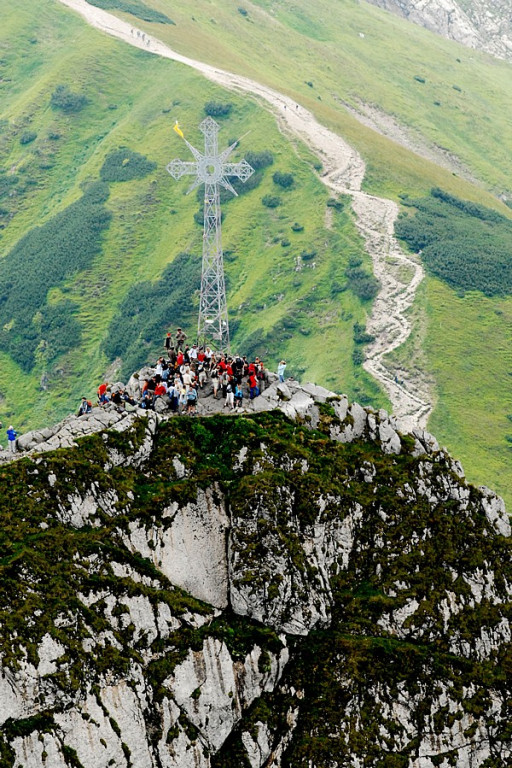 Giewont i Kasprowy Wierch z lotu ptaka