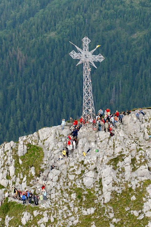 Giewont i Kasprowy Wierch z lotu ptaka