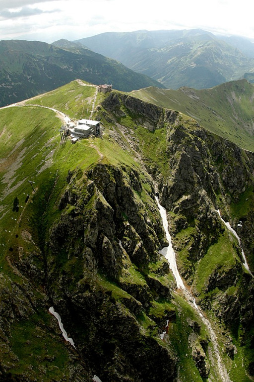 Giewont i Kasprowy Wierch z lotu ptaka