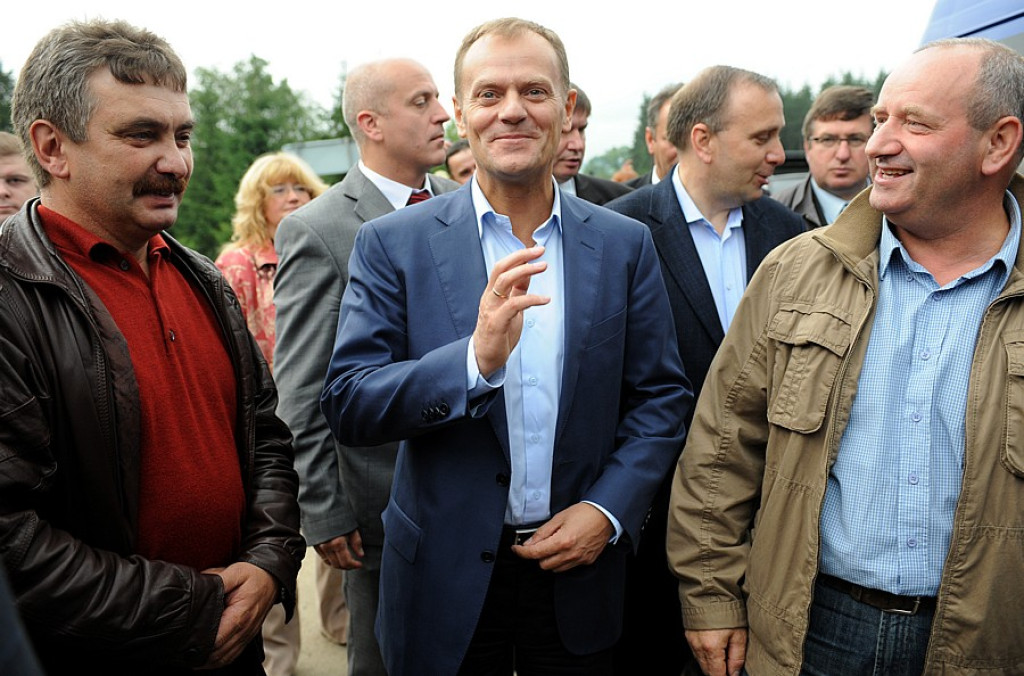 Premier Donald Tusk z wizytą w Nowej Białej