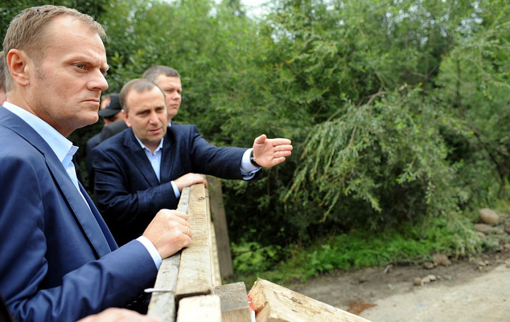 Premier Donald Tusk z wizytą w Nowej Białej