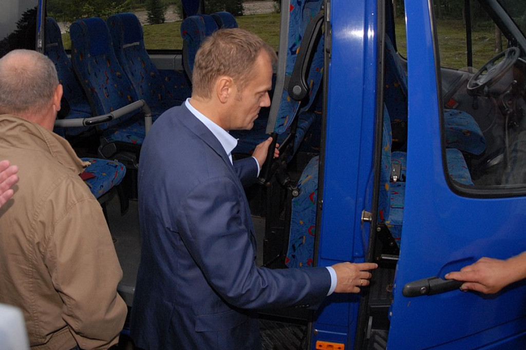 Premier Donald Tusk z wizytą w Nowej Białej