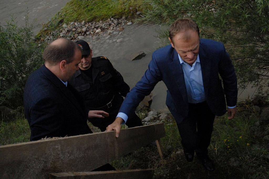 Premier Donald Tusk z wizytą w Nowej Białej