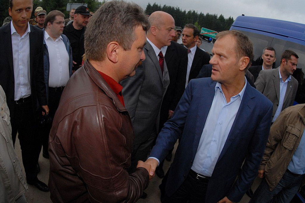 Premier Donald Tusk z wizytą w Nowej Białej