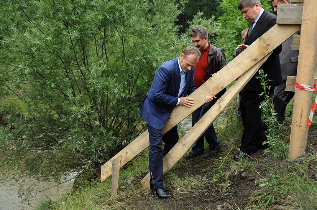 Premier Donald Tusk z wizytą w Nowej Białej