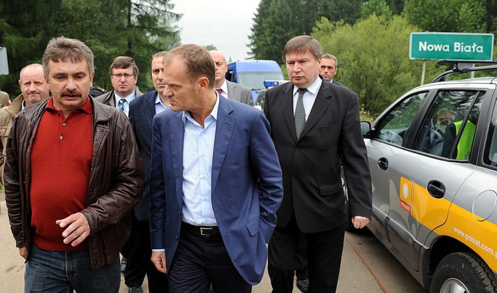 Premier Donald Tusk z wizytą w Nowej Białej