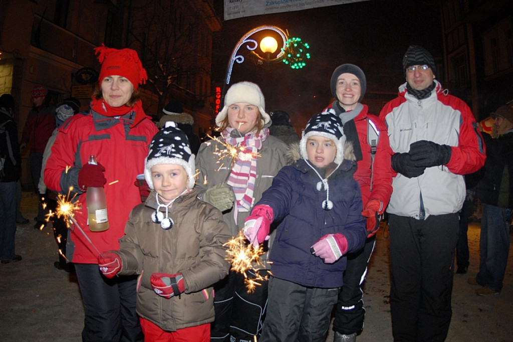 Sylwestrowa noc na zakopiańskich Krupówkach