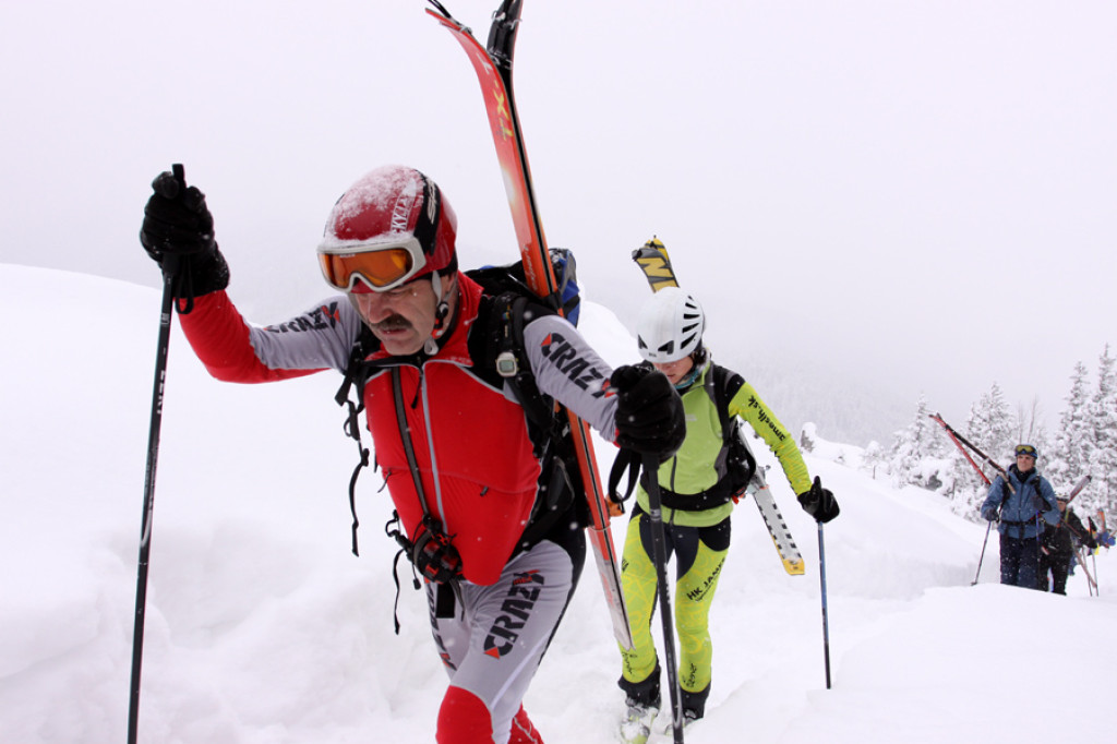 Ski-alpiniści na trasie