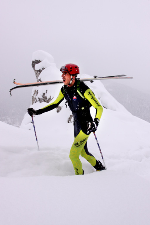 Ski-alpiniści na trasie