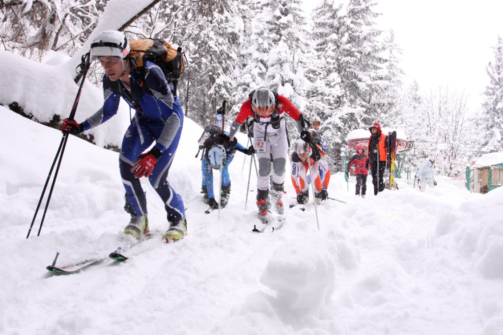 Ski-alpiniści na trasie
