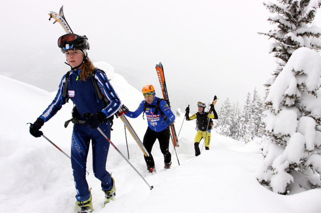 Ski-alpiniści na trasie