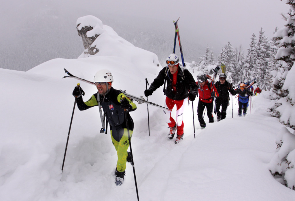 Ski-alpiniści na trasie
