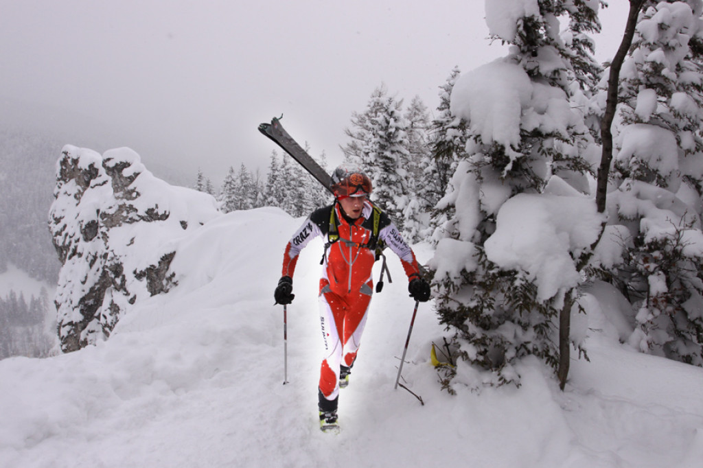 Ski-alpiniści na trasie