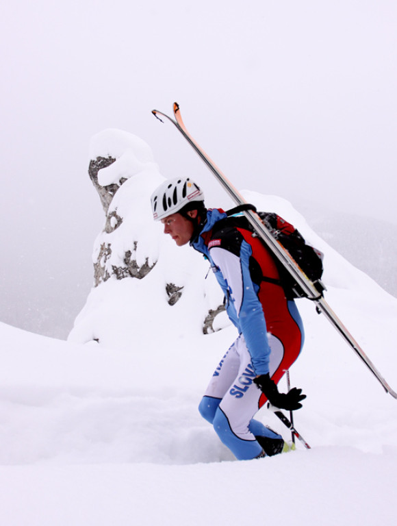 Ski-alpiniści na trasie
