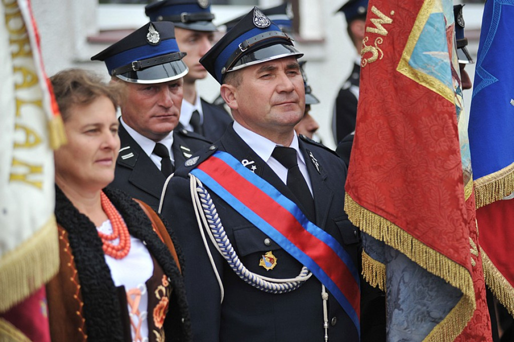 OSP Lipnica Wielka - Murowanica z nowym sztandarem