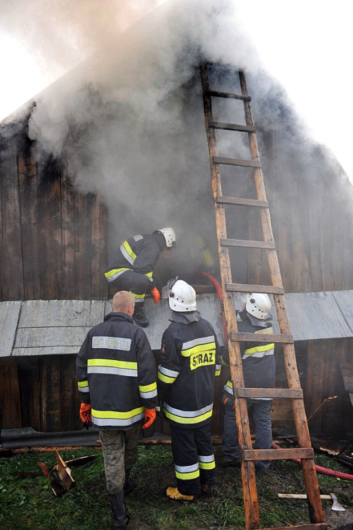 Brzegi: Pożar domu