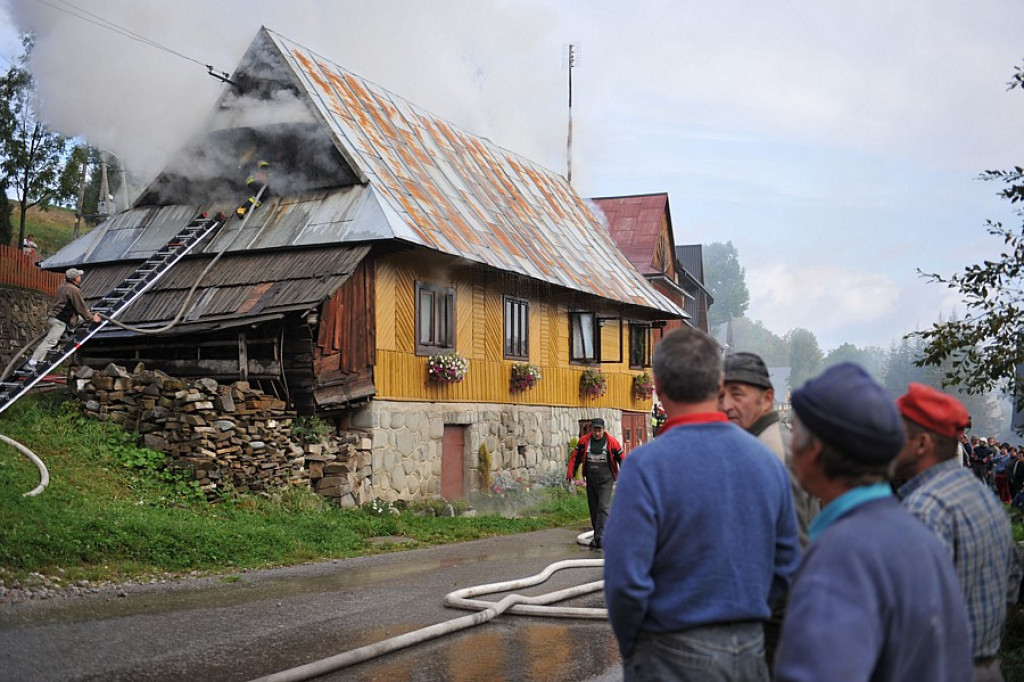 Brzegi: Pożar domu