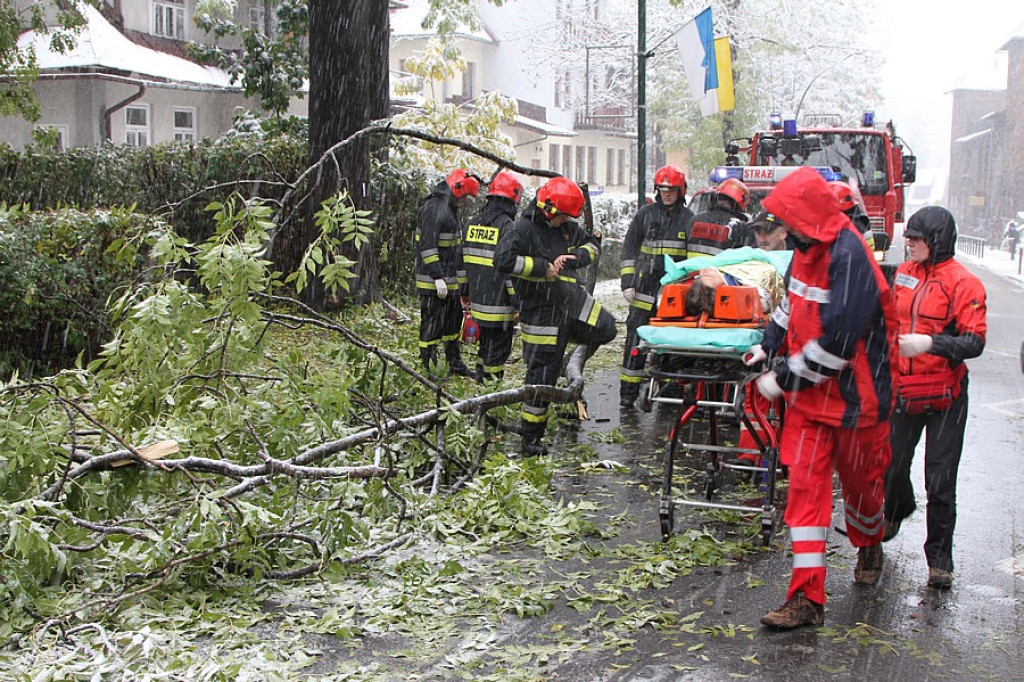 Pierwszy śnieg na Podhalu
