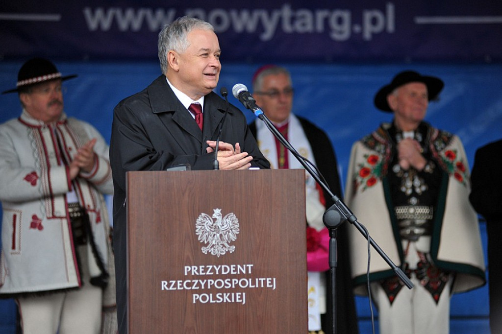 Prezydent Lech Kaczyński w Nowm Targu