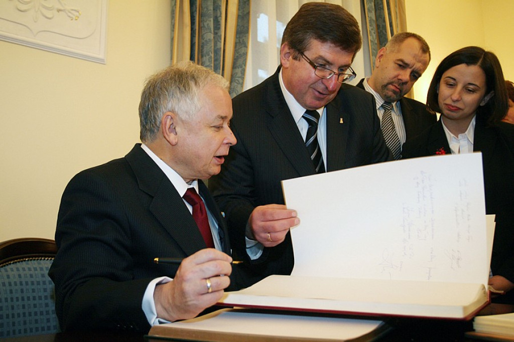 Prezydent Lech Kaczyński w Nowm Targu