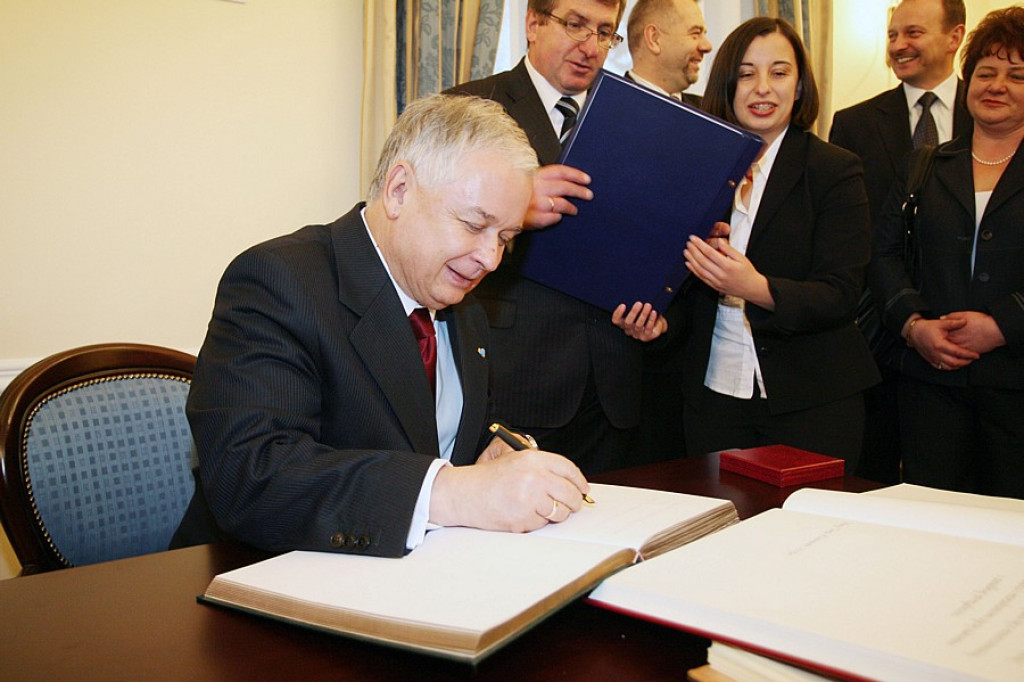 Prezydent Lech Kaczyński w Nowm Targu