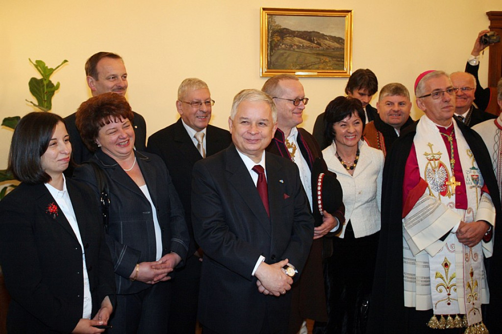 Prezydent Lech Kaczyński w Nowm Targu