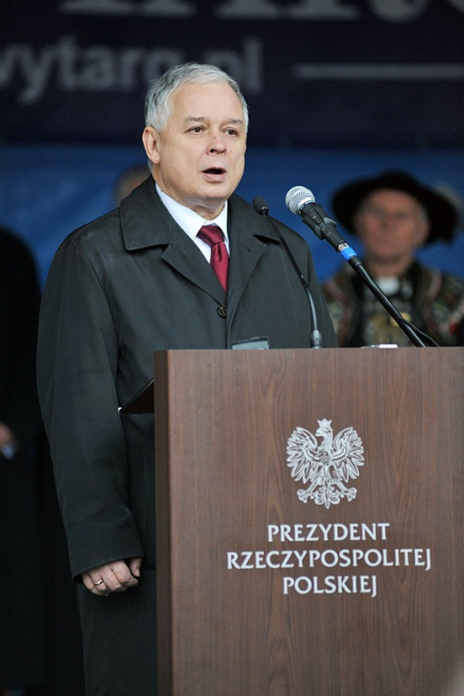 Prezydent Lech Kaczyński w Nowm Targu