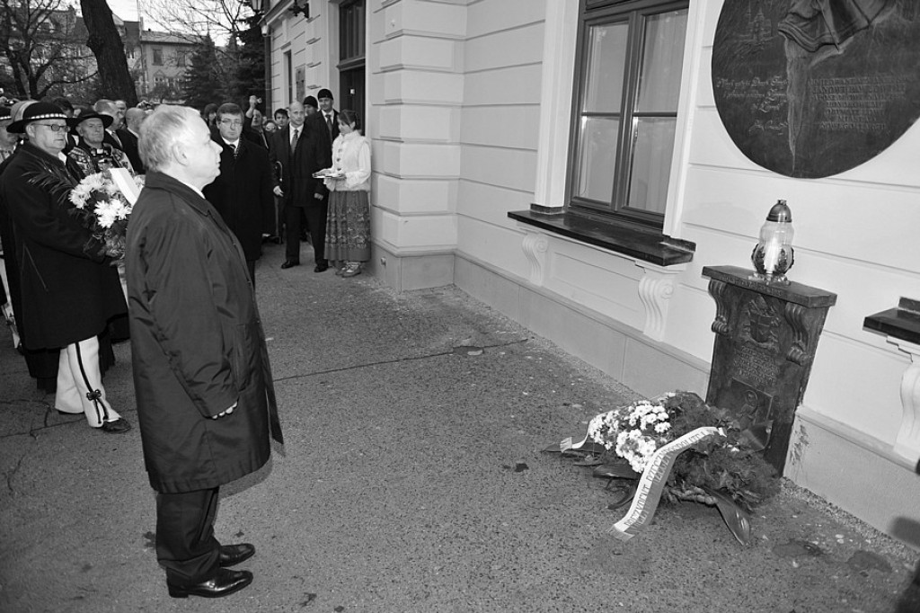 Prezydent Lech Kaczyński w Nowm Targu