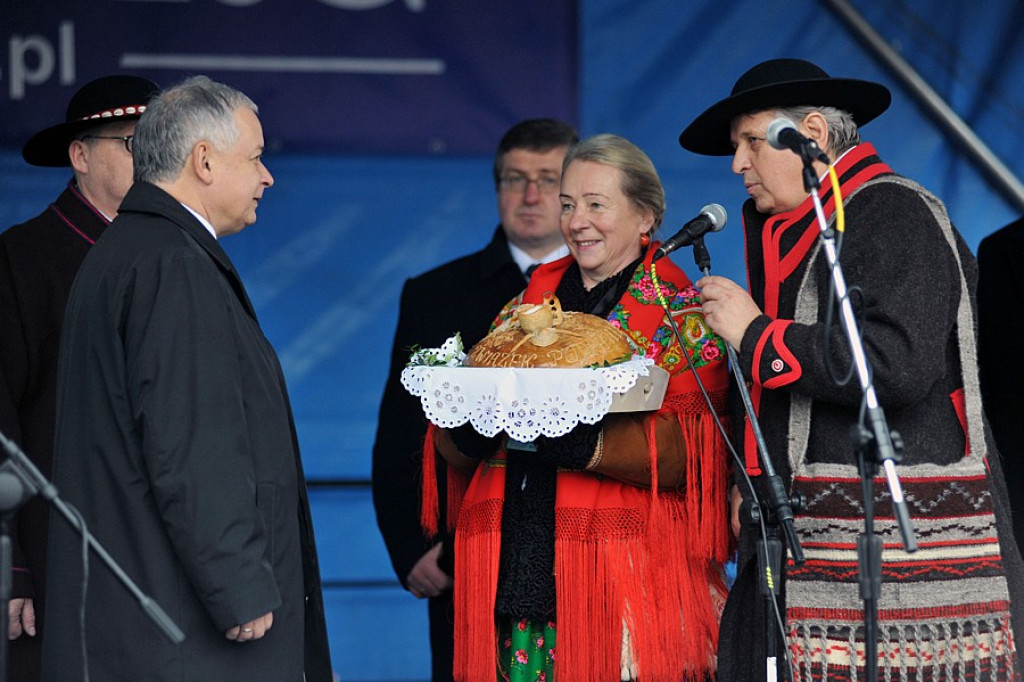 Prezydent Lech Kaczyński w Nowm Targu