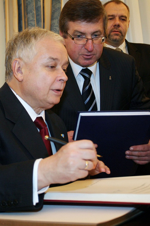 Prezydent Lech Kaczyński w Nowm Targu