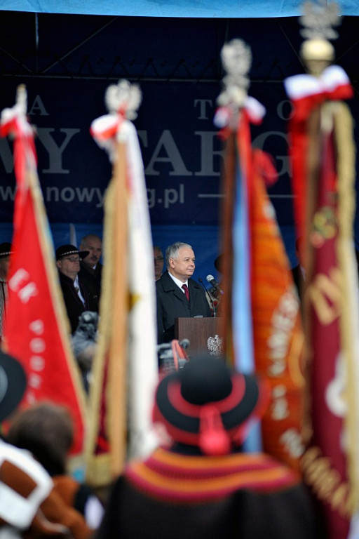 Prezydent Lech Kaczyński w Nowm Targu
