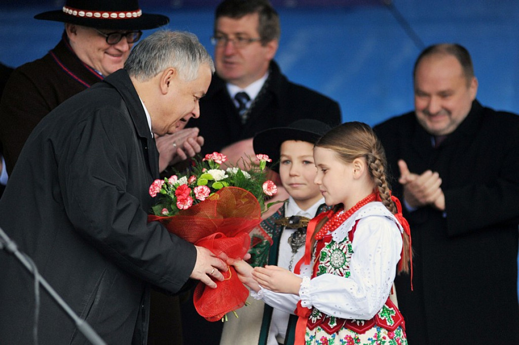 Prezydent Lech Kaczyński w Nowm Targu
