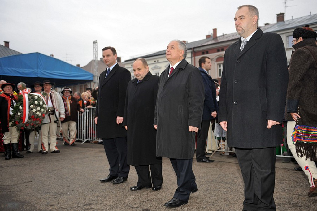 Prezydent Lech Kaczyński w Nowm Targu