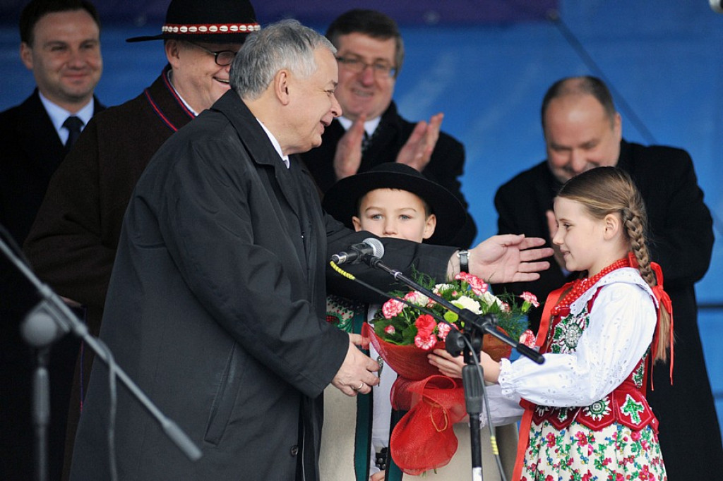 Prezydent Lech Kaczyński w Nowm Targu
