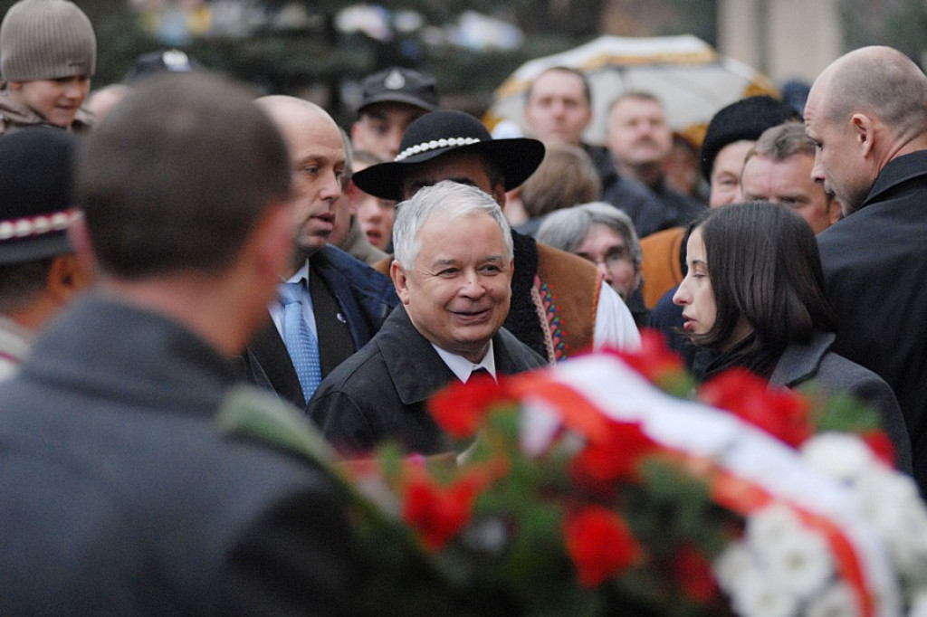 Prezydent Lech Kaczyński w Nowm Targu