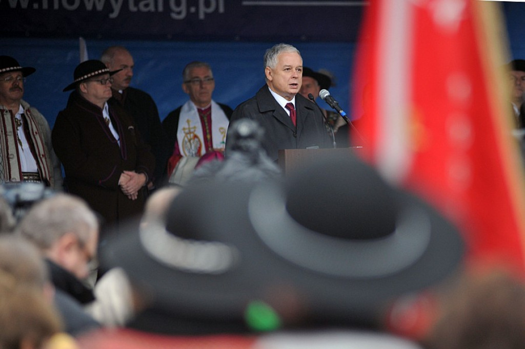 Prezydent Lech Kaczyński w Nowm Targu