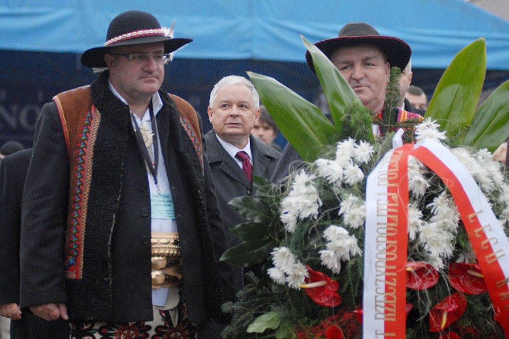 Prezydent Lech Kaczyński w Nowm Targu