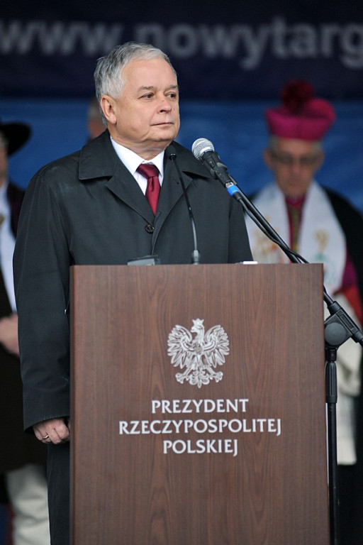 Prezydent Lech Kaczyński w Nowm Targu