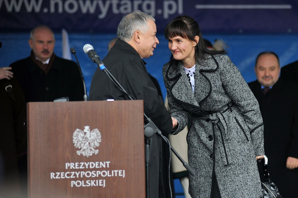 Prezydent Lech Kaczyński w Nowm Targu