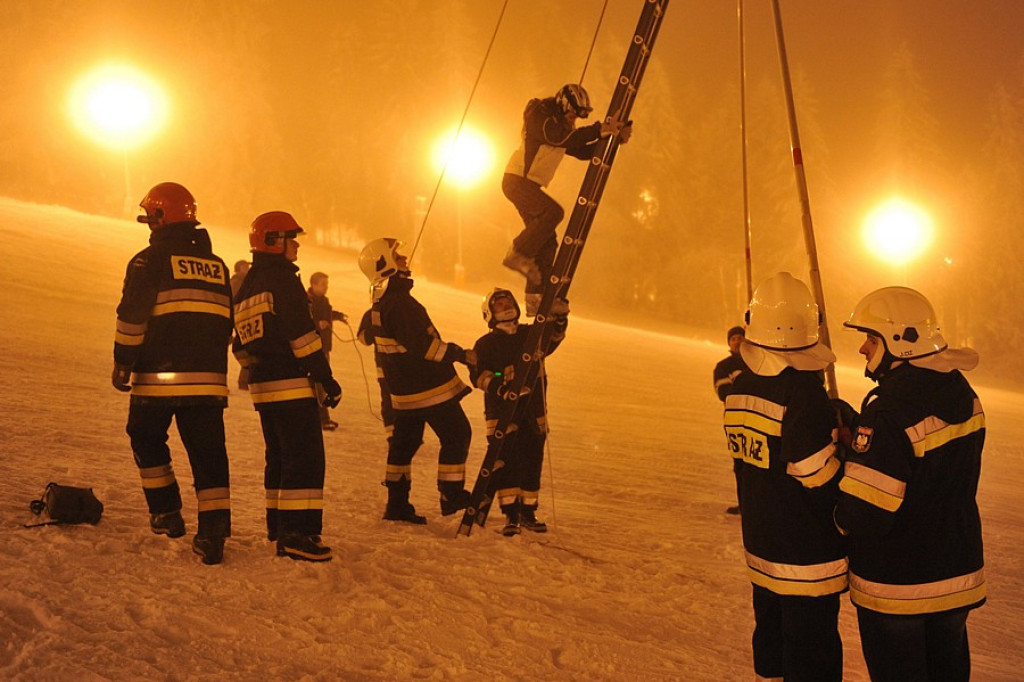 Rusin Ski: Nocna akcja ewakuacyjna narciarzy