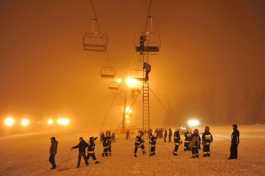 Rusin Ski: Nocna akcja ewakuacyjna narciarzy