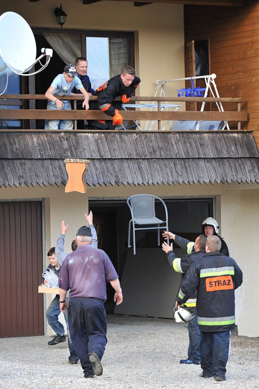 Ciche Dolne: Pożar budynku