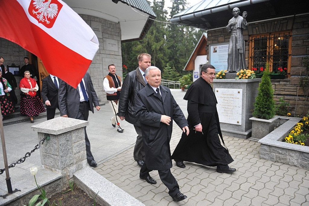 Jarosław Kaczyński na wiecu wyborczym w Zakopanem