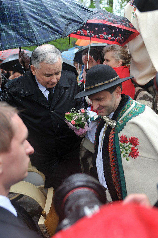 Jarosław Kaczyński na wiecu wyborczym w Zakopanem