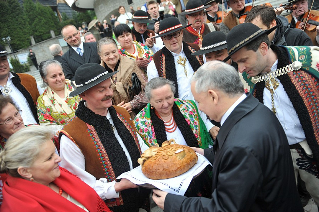 Jarosław Kaczyński na wiecu wyborczym w Zakopanem