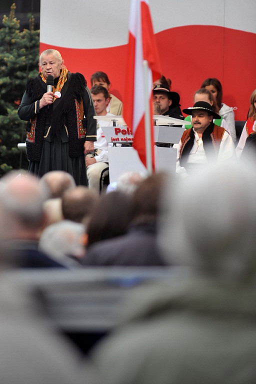 Jarosław Kaczyński na wiecu wyborczym w Zakopanem